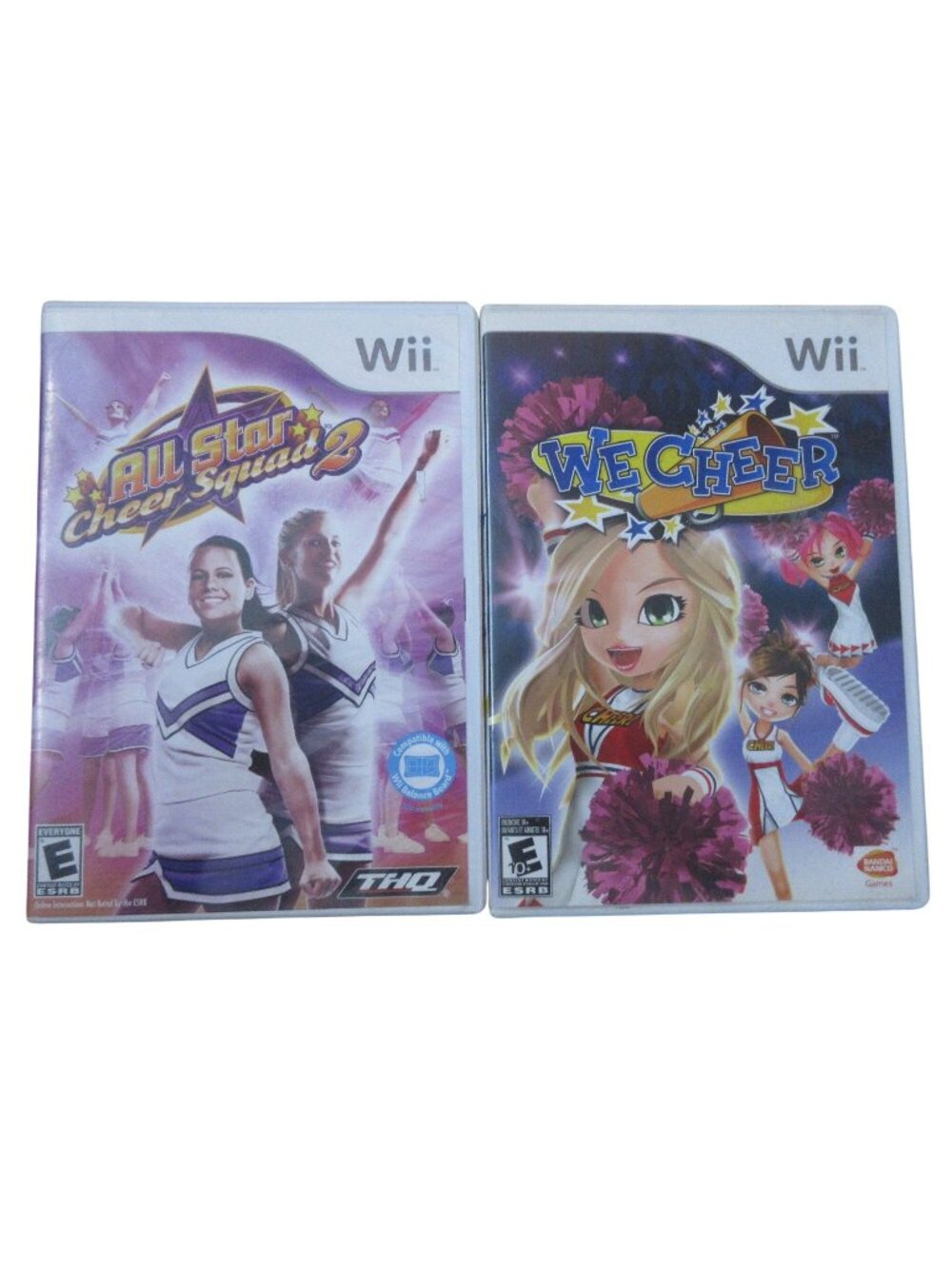 Wii Bundle of 2 Cheerleader Games - All Star Cheer Squad 2 & We Cheer